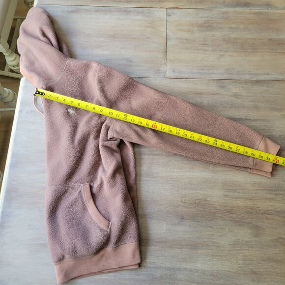 Abercrombie & Fitch Men’s Cream Full Zip Hoodie Sweatshirt Size Lg  Fleece - Picture 7 of 9